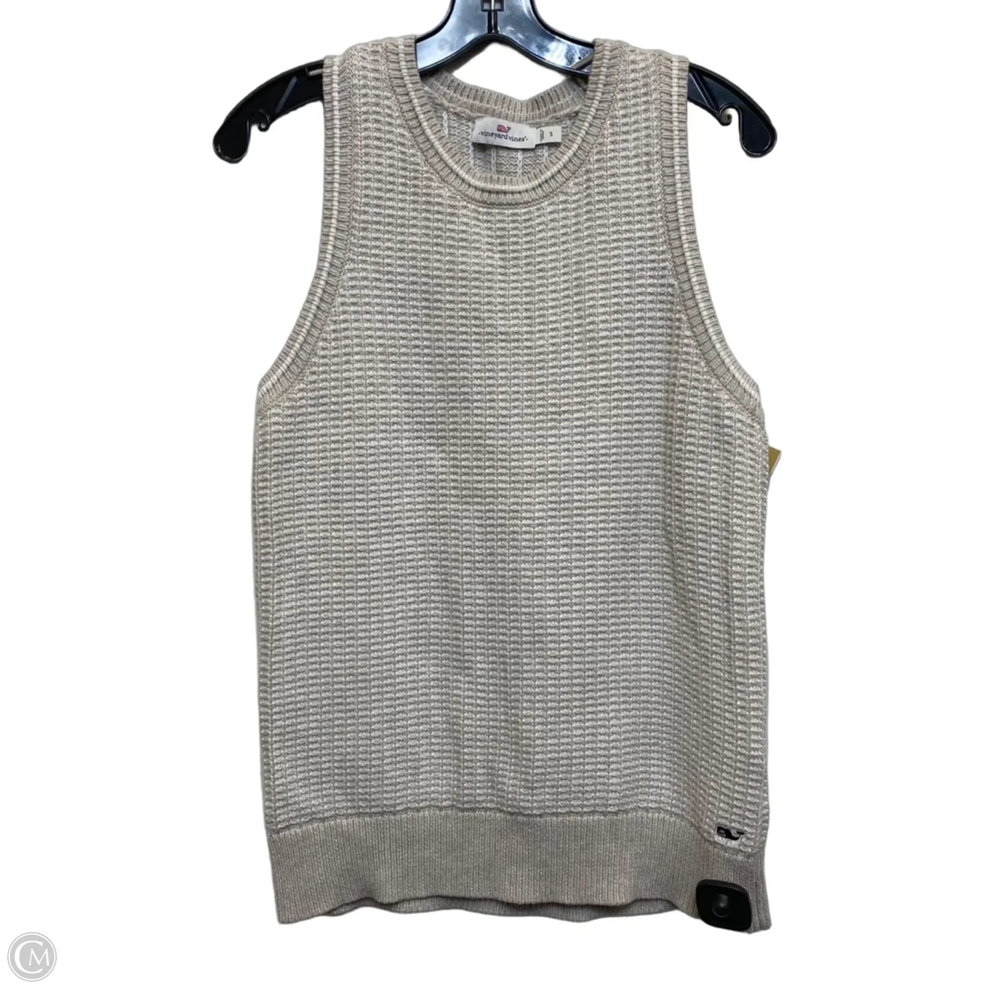 Top Sleeveless Designer By Vineyard Vines In Tan, Size: S