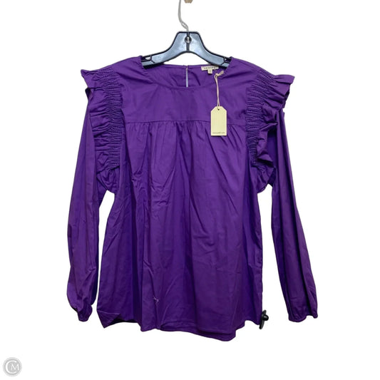 Top Long Sleeve By Jodifl In Purple, Size: L