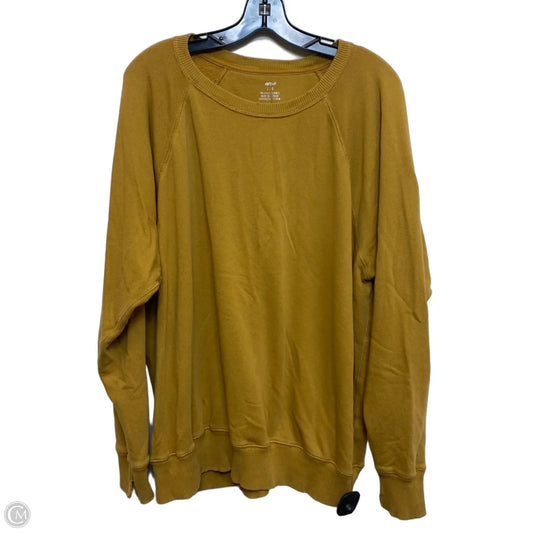 Sweatshirt Crewneck By Aerie In Yellow, Size: L