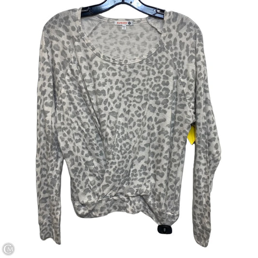 Top Long Sleeve By Sundry In Grey, Size: Xs