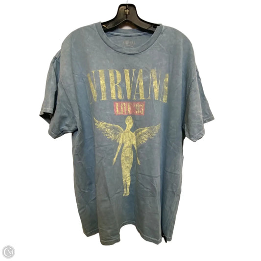 Top Short Sleeve By Clothes Mentor In Blue, Size: Xl