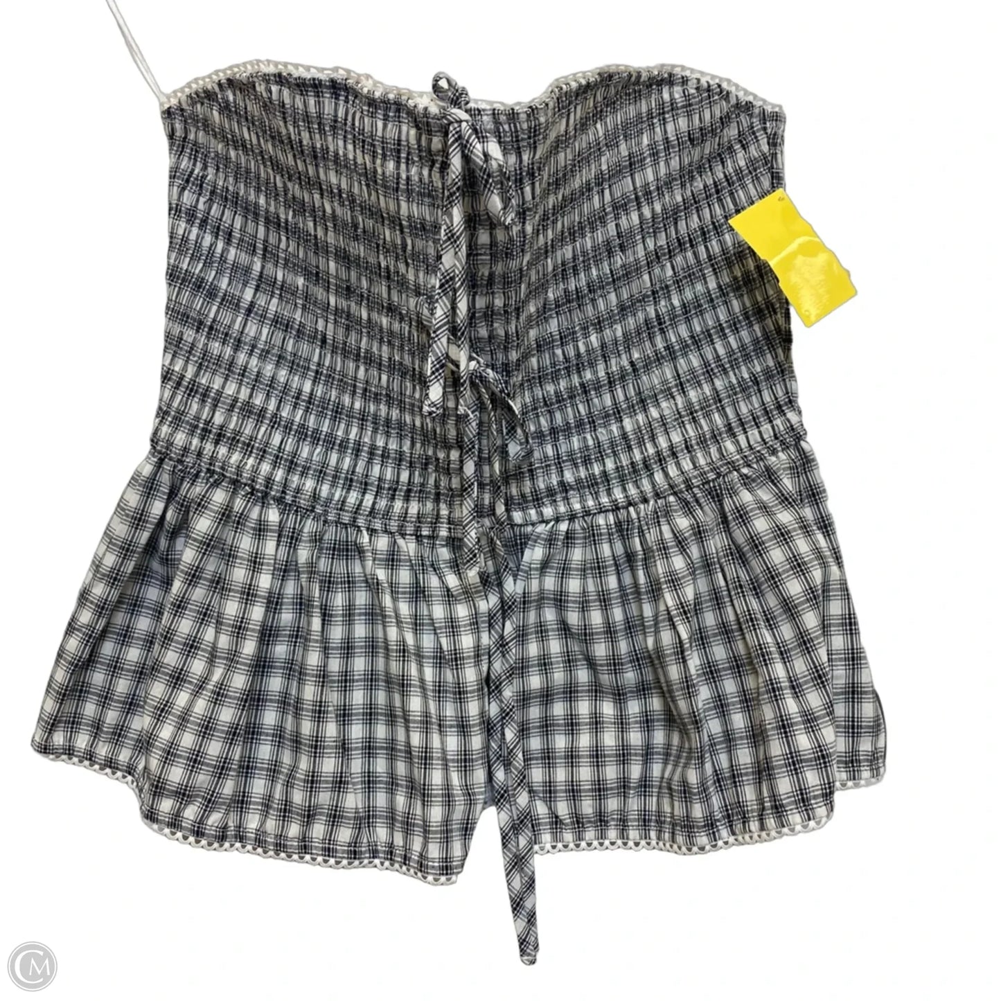 Top Sleeveless By Cotton Candy In Black & White, Size: M