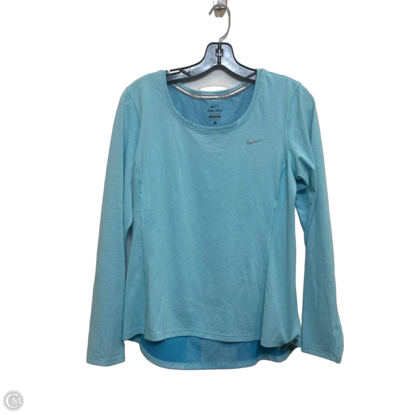 Athletic Top Long Sleeve Crewneck By Nike Apparel In Blue, Size: L