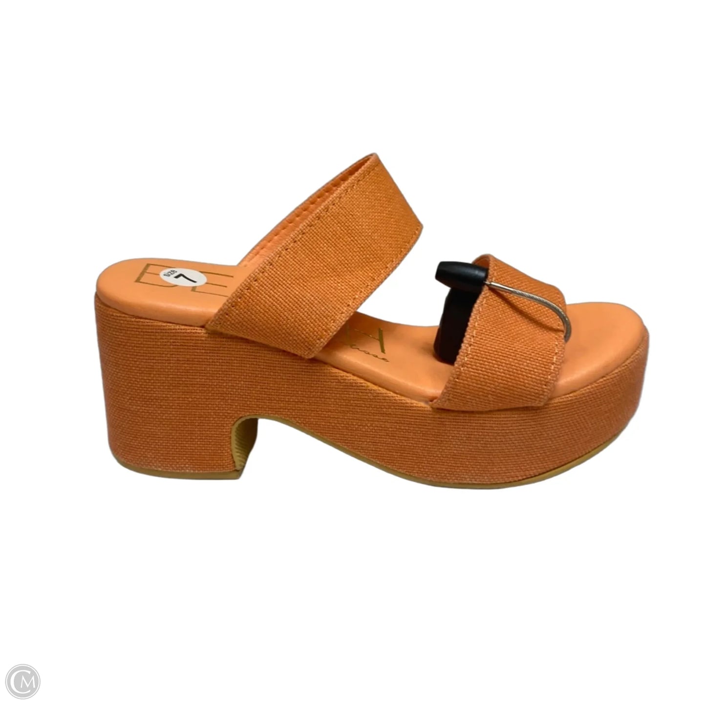 Sandals Heels Platform By Matisse In Orange, Size: 7