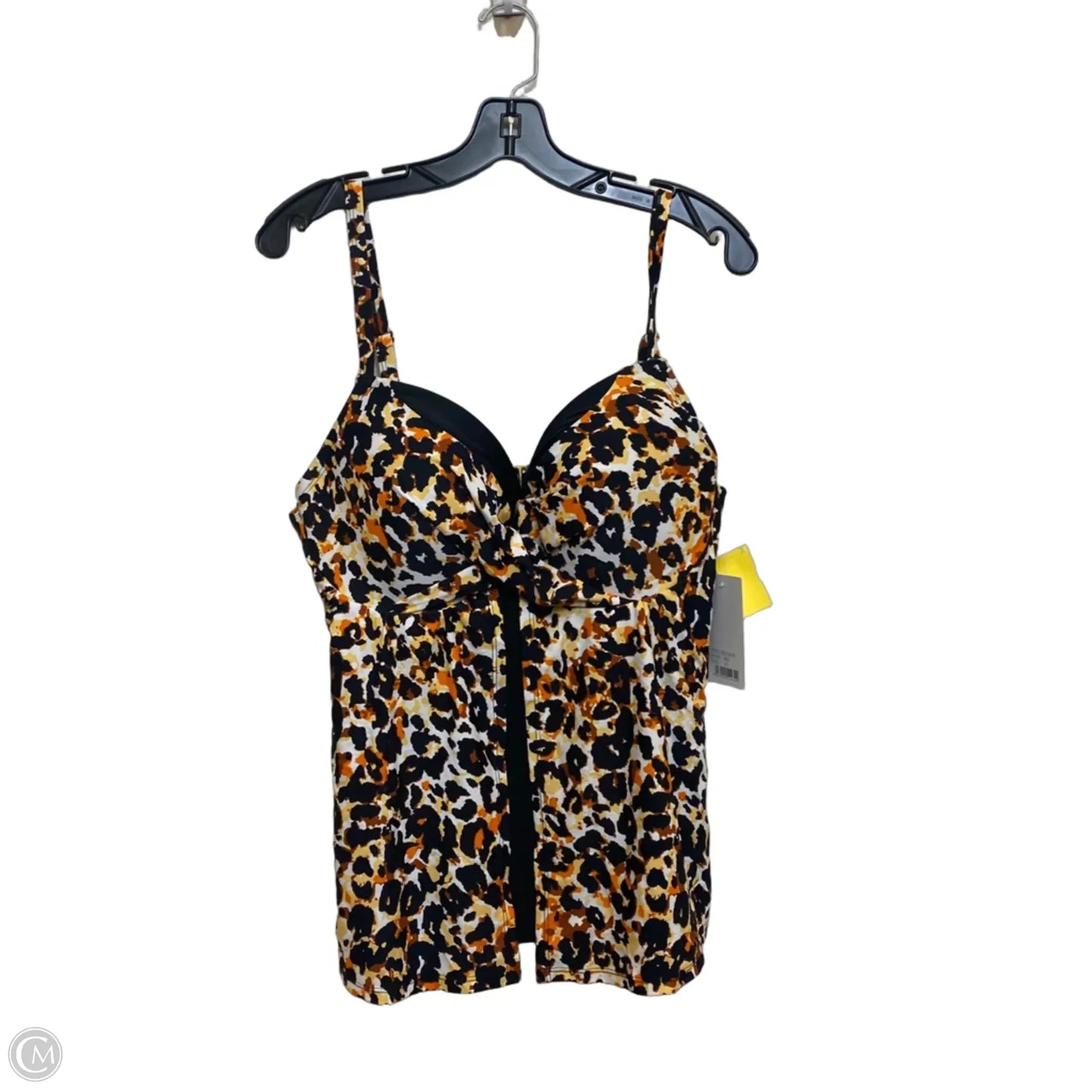 Swimsuit Top By Fullfitall In Animal Print, Size: 1x
