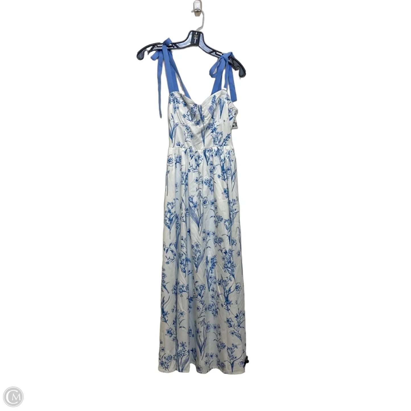 Dress Casual Maxi By Clothes Mentor In Blue & White, Size: S