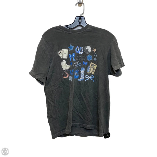 Top Short Sleeve Basic By Comfort Colors In Grey, Size: M