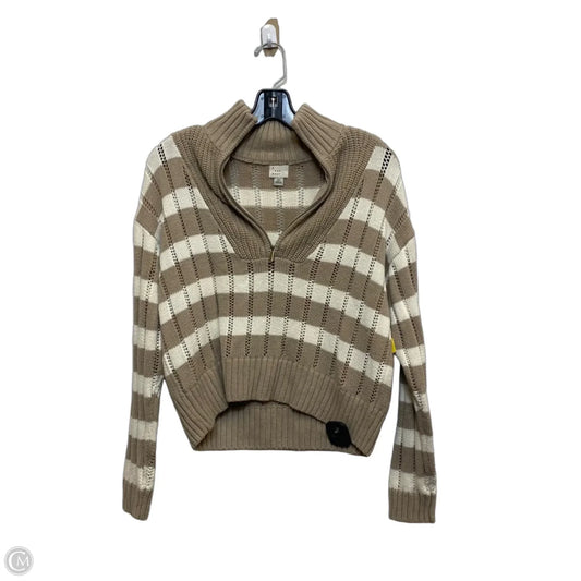 Sweater By A New Day In Tan & White, Size: Xs
