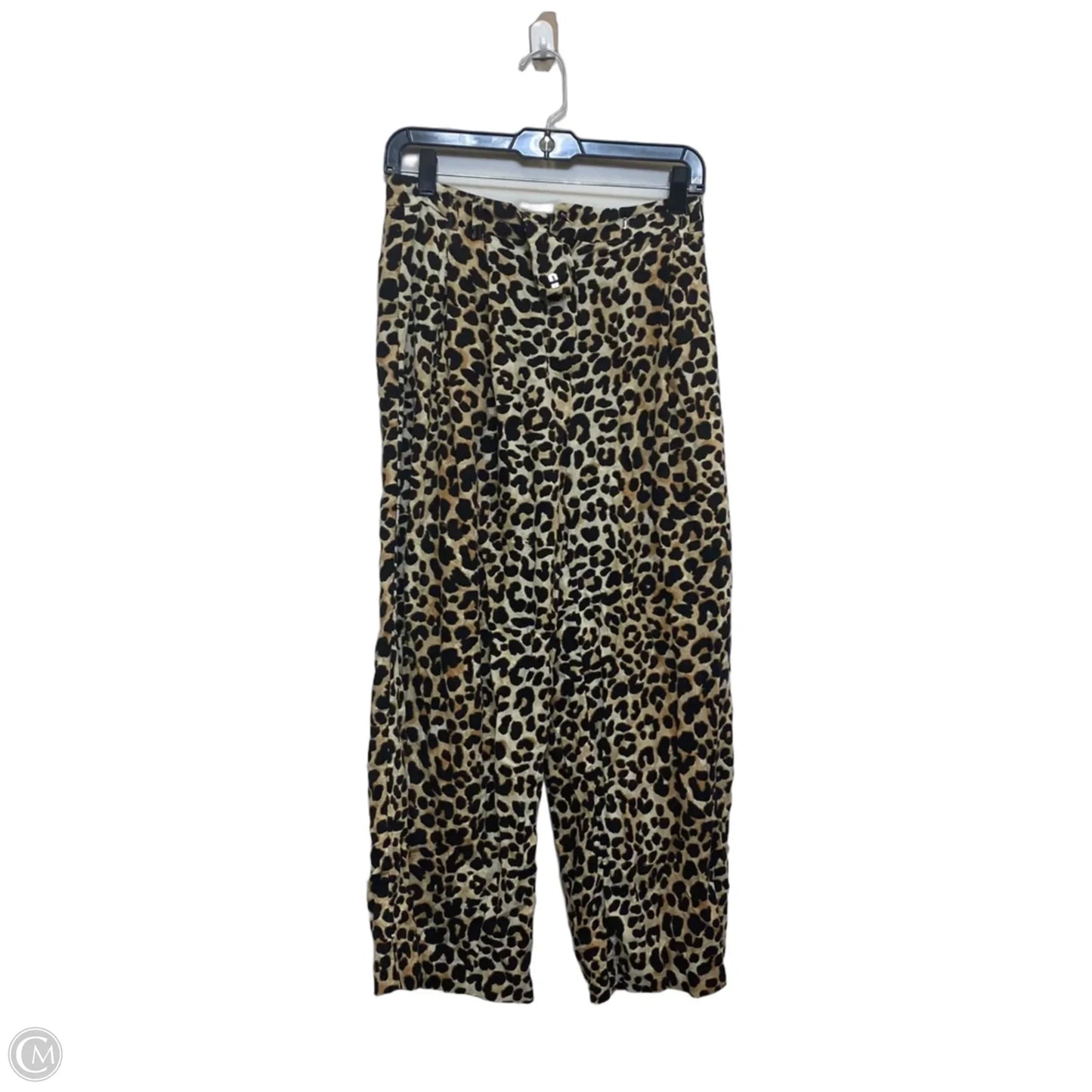 Pants Linen By Top Shop In Animal Print, Size: 4