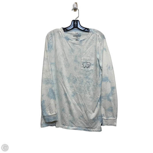 Top Long Sleeve By Ivory Ella In Blue, Size: Xl