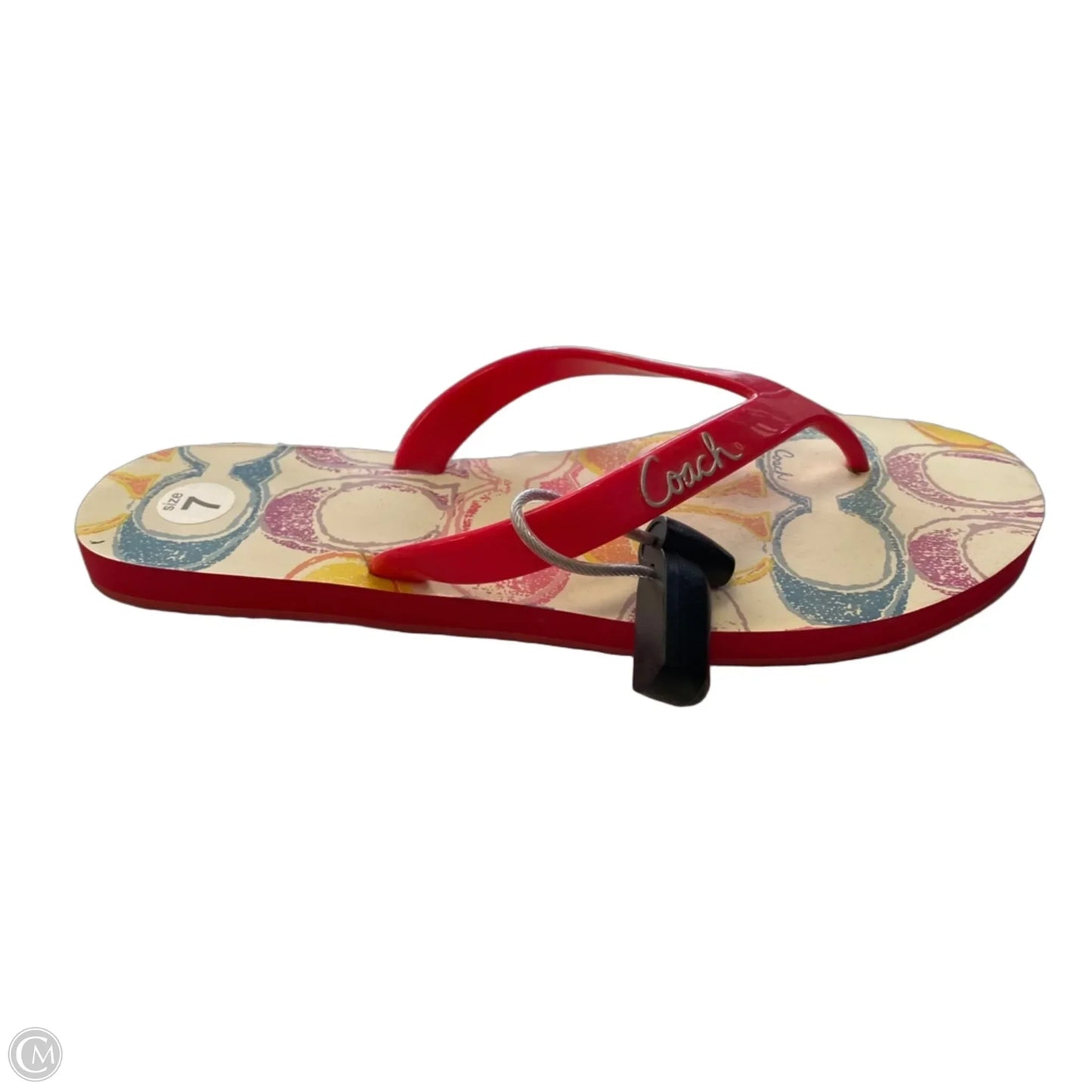 Sandals Designer By Coach In Pink, Size: 7