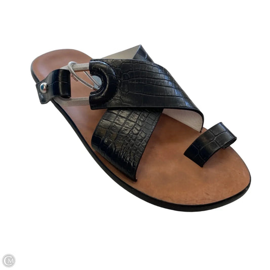 Sandals Designer By Rag And Bone In Black, Size: 8