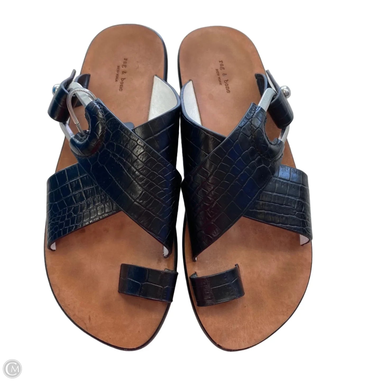 Sandals Designer By Rag And Bone In Black, Size: 8