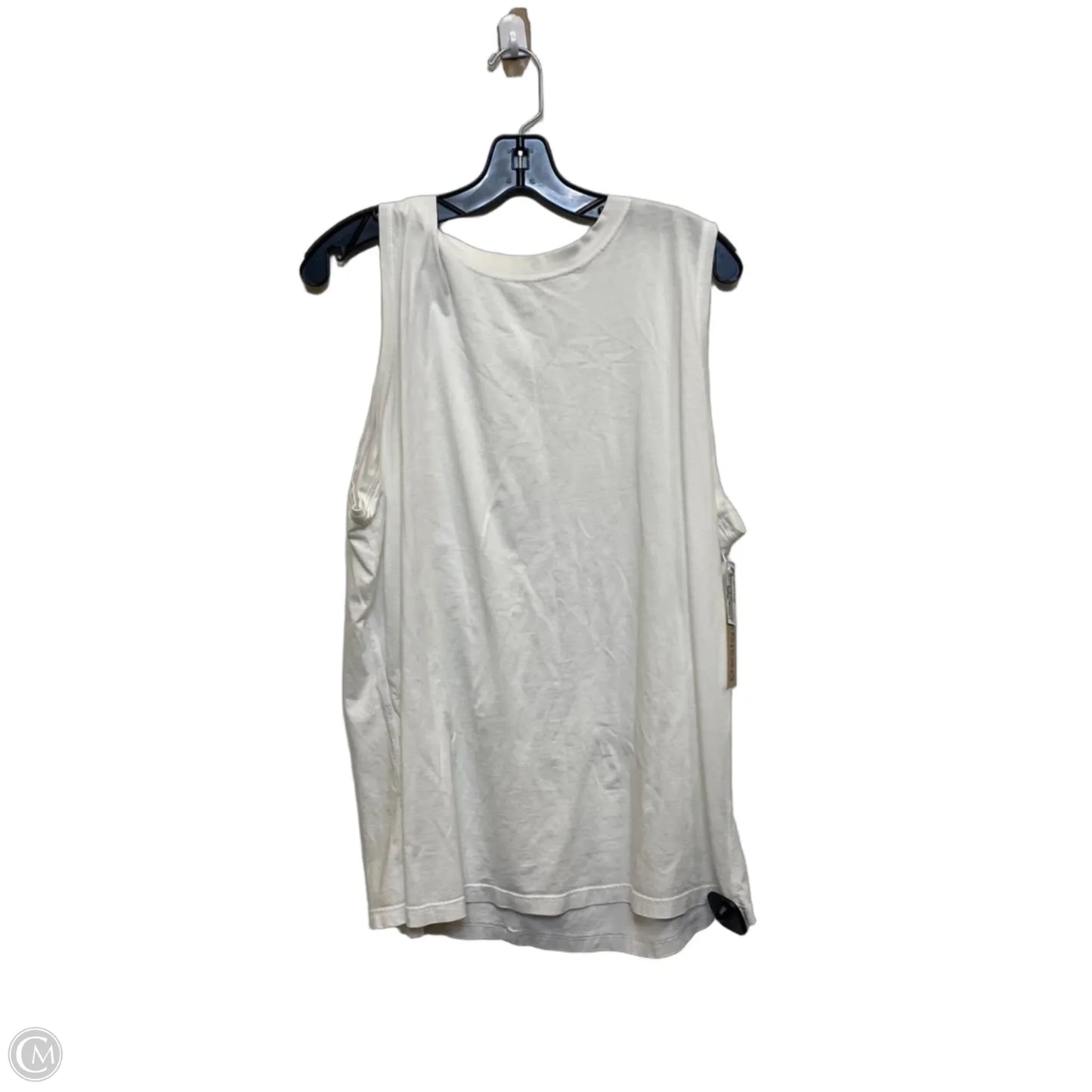 Athletic Tank Top Designer By Lululemon In White, Size: L