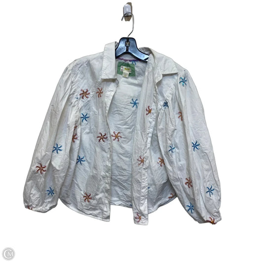 Top 3/4 Sleeve By Maeve In White, Size: S