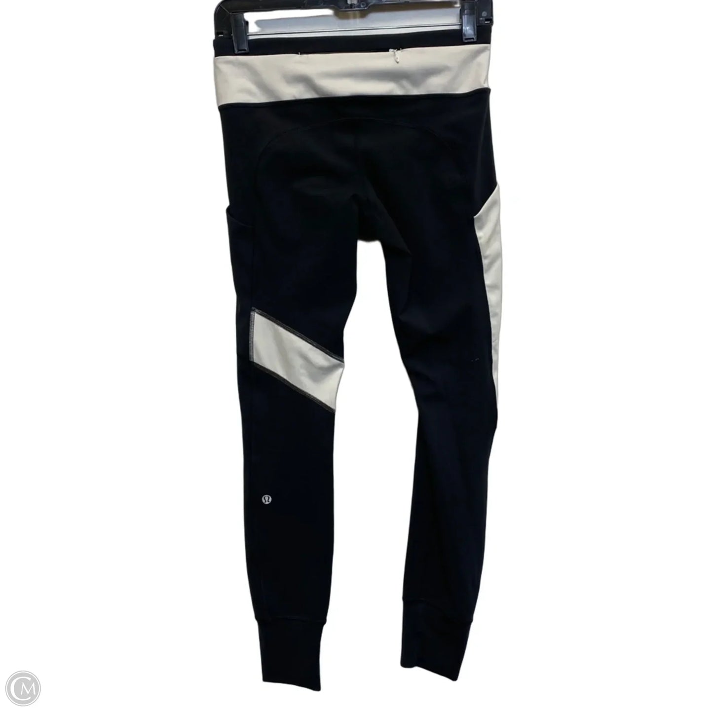 Athletic Leggings Designer By Lululemon In Black & White, Size: S