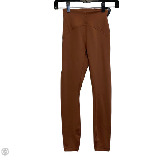 Athletic Leggings Designer By Lululemon In Brown, Size: Xs