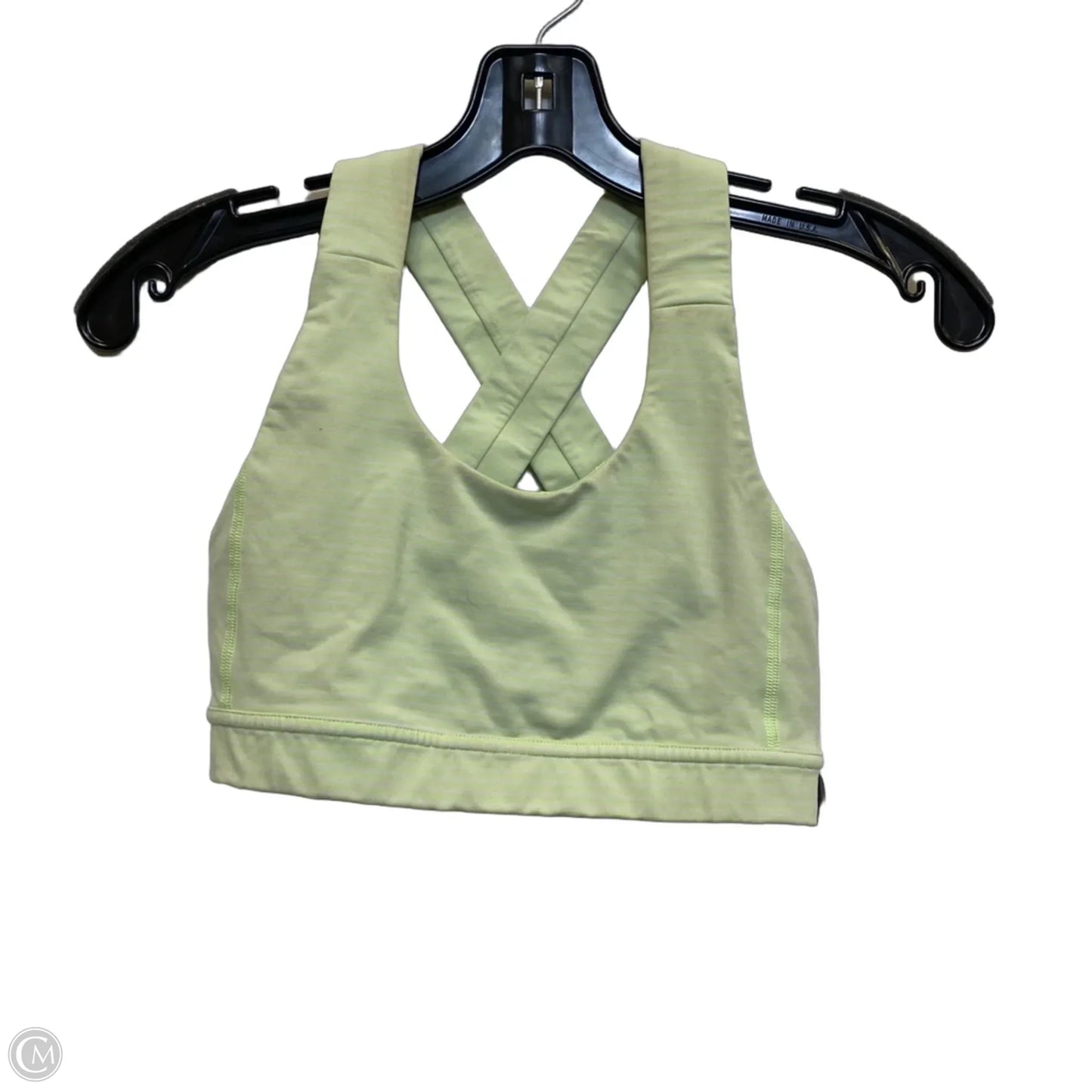 Athletic Bra Designer By Lululemon In Green, Size: Xs