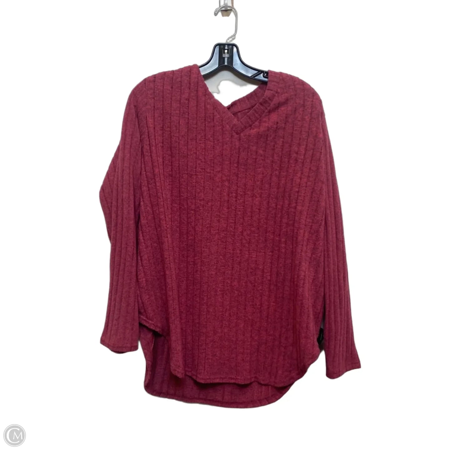 Top Long Sleeve By Cmf In Pink, Size: 3x