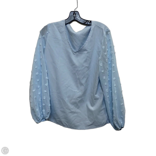 Top Long Sleeve By Shein In Blue, Size: L