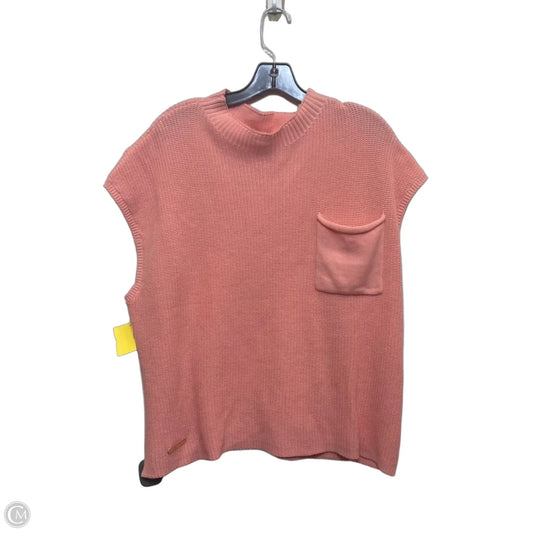 Sweater Short Sleeve By Simply Southern In Pink, Size: Xl