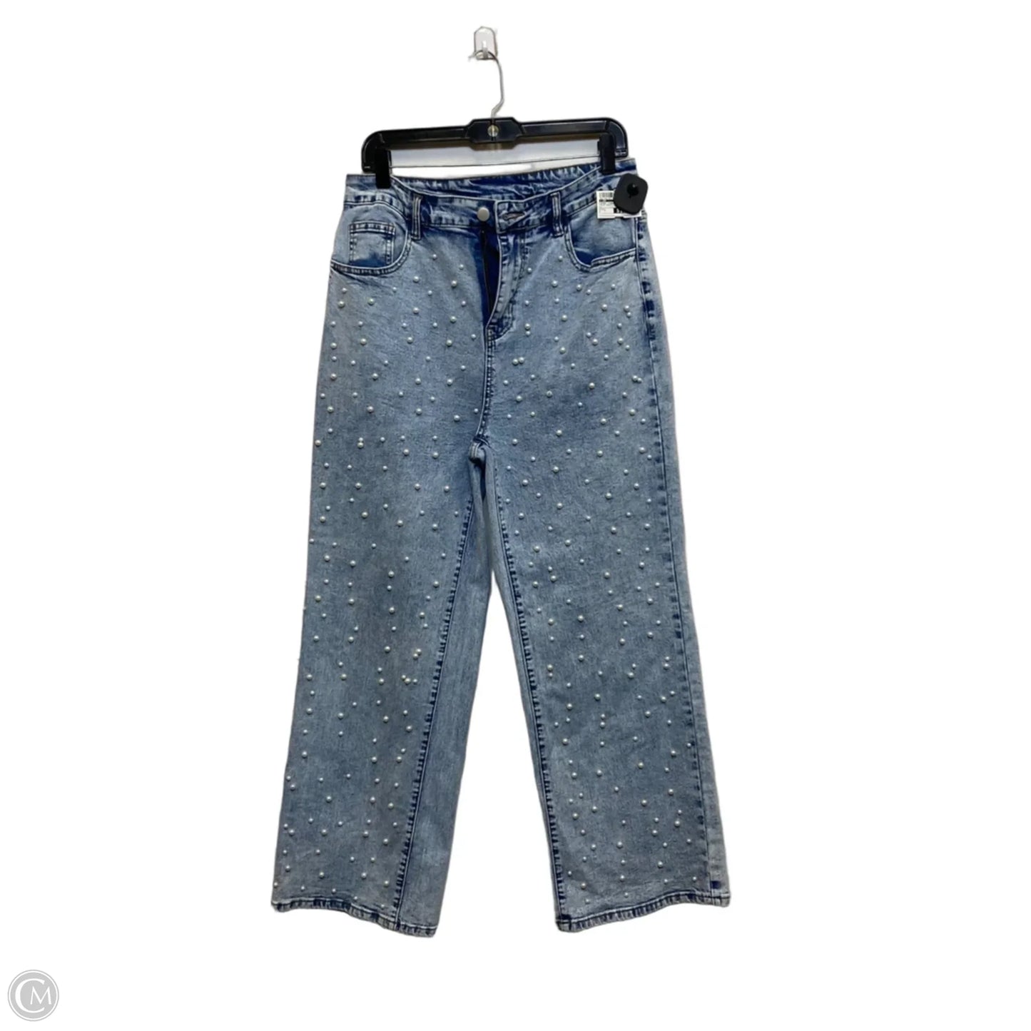 Jeans Straight By Cmf In Blue Denim, Size: L