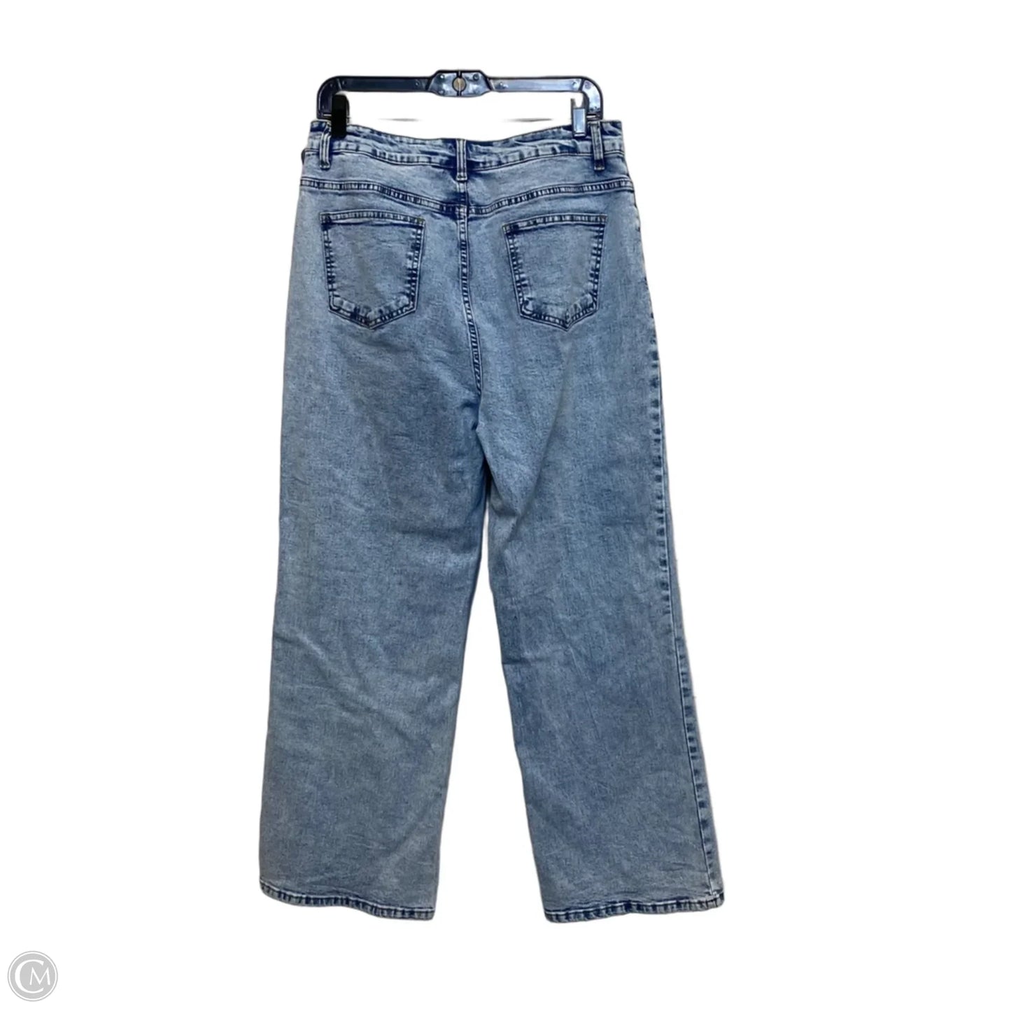 Jeans Straight By Cmf In Blue Denim, Size: L