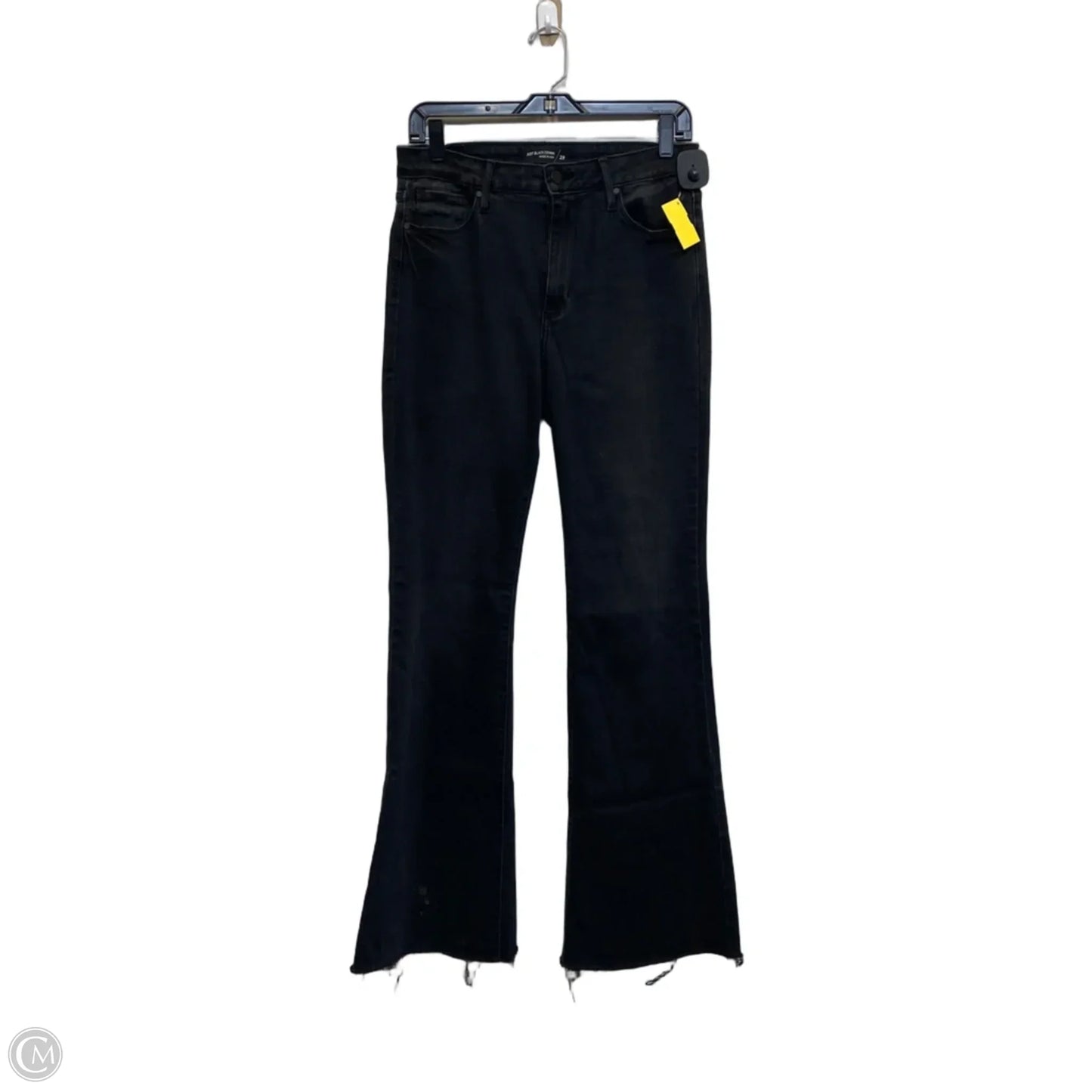 Jeans Flared By Just Black In Black Denim, Size: 8