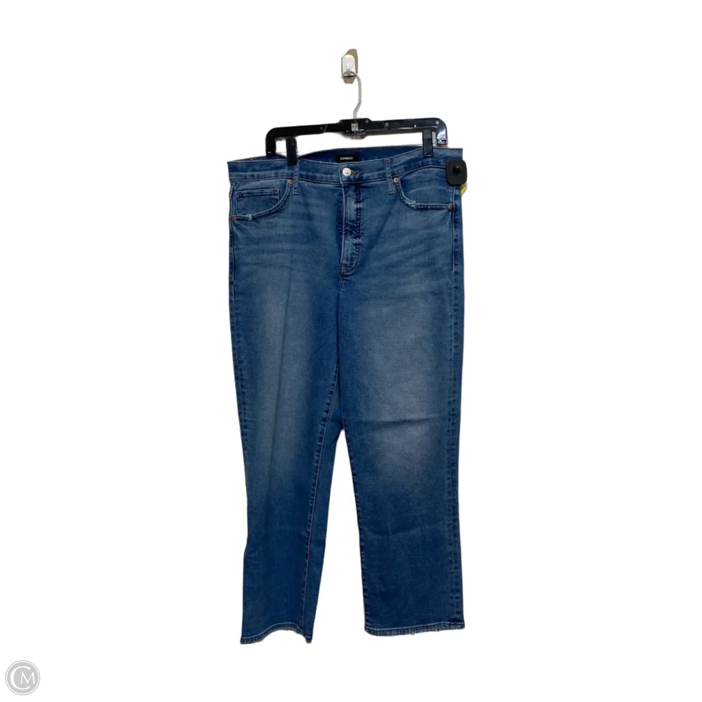 Jeans Boyfriend By Express In Blue Denim, Size: 14