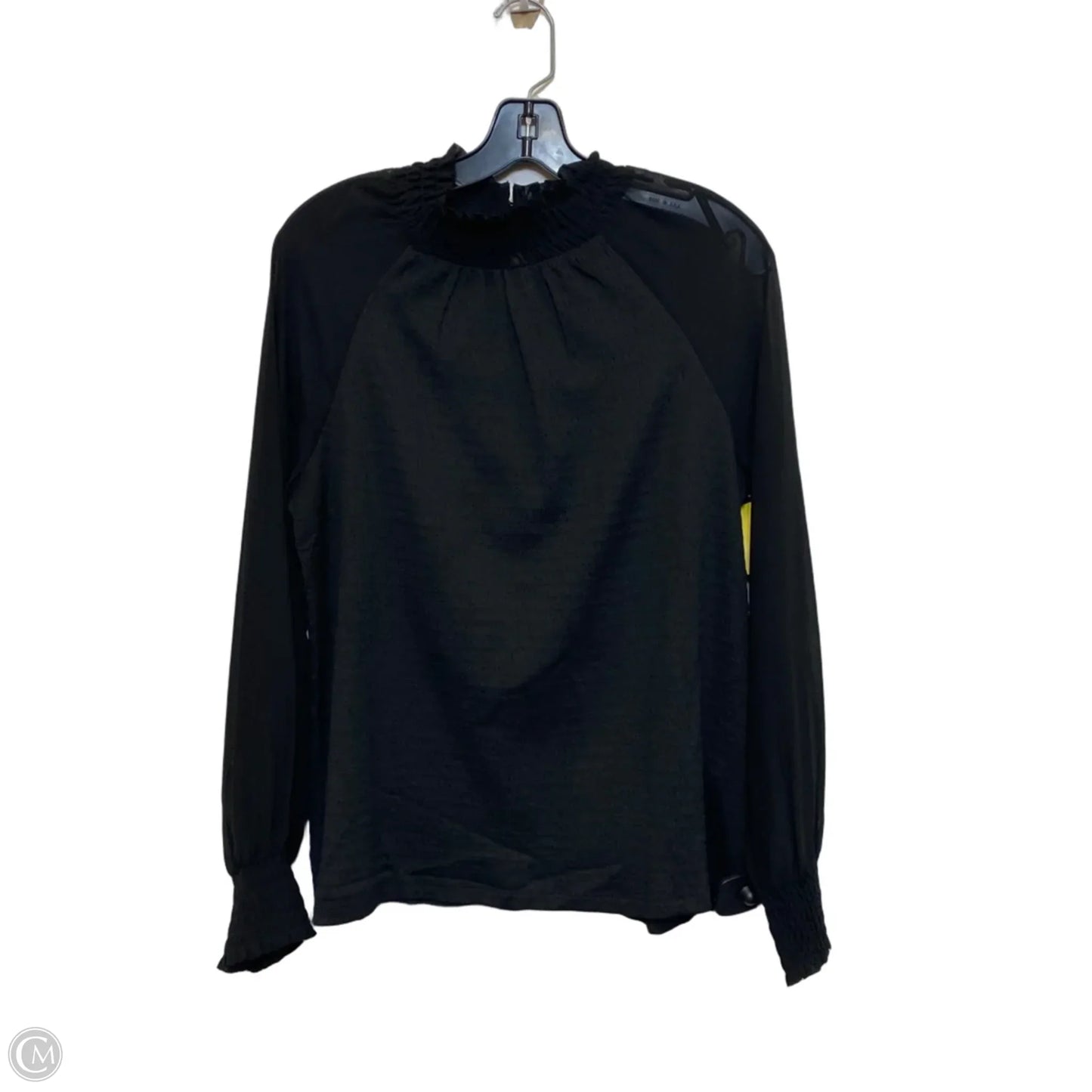 Top Long Sleeve By Cable And Gauge In Black, Size: M
