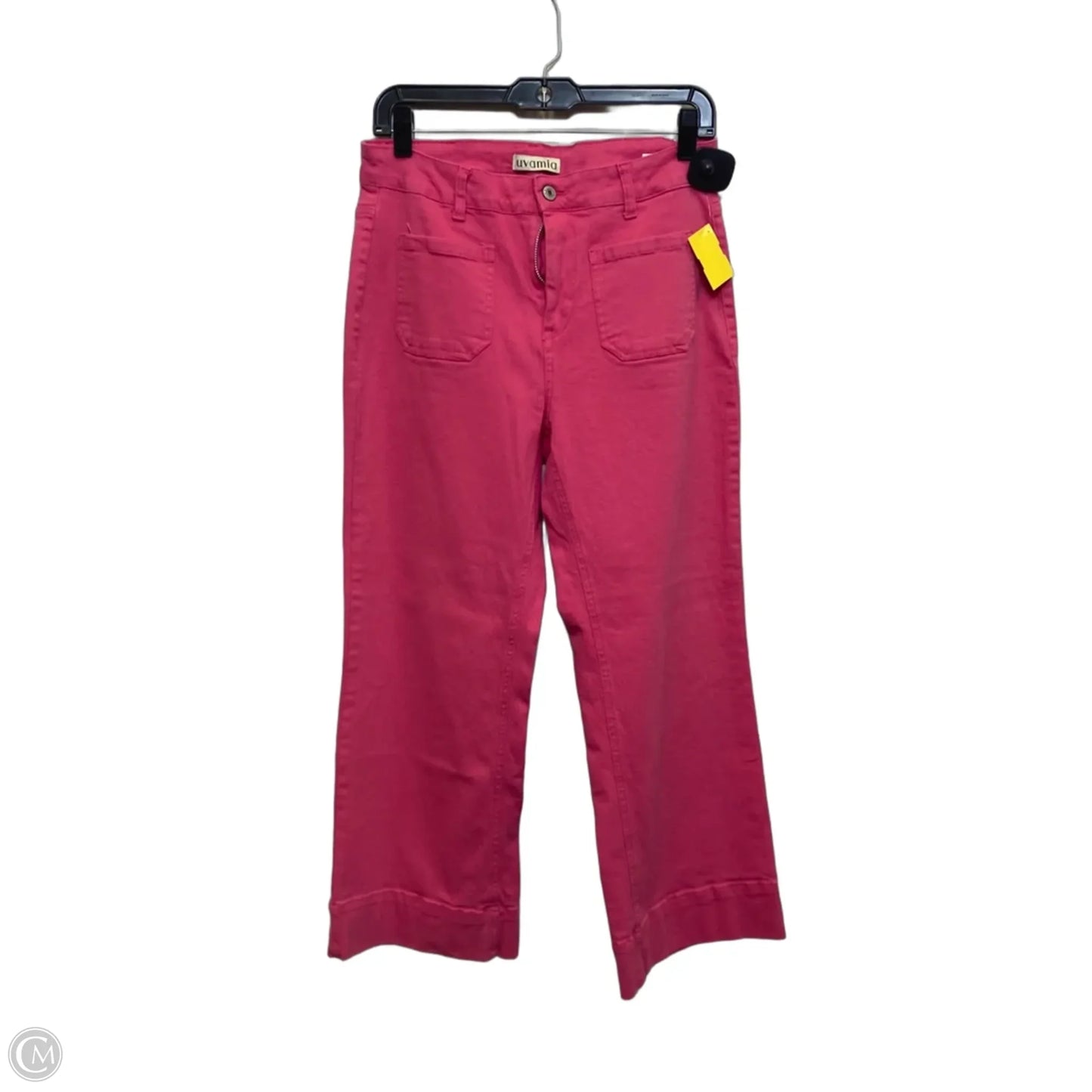 Jeans Cropped By Luvamia In Pink Denim, Size: M