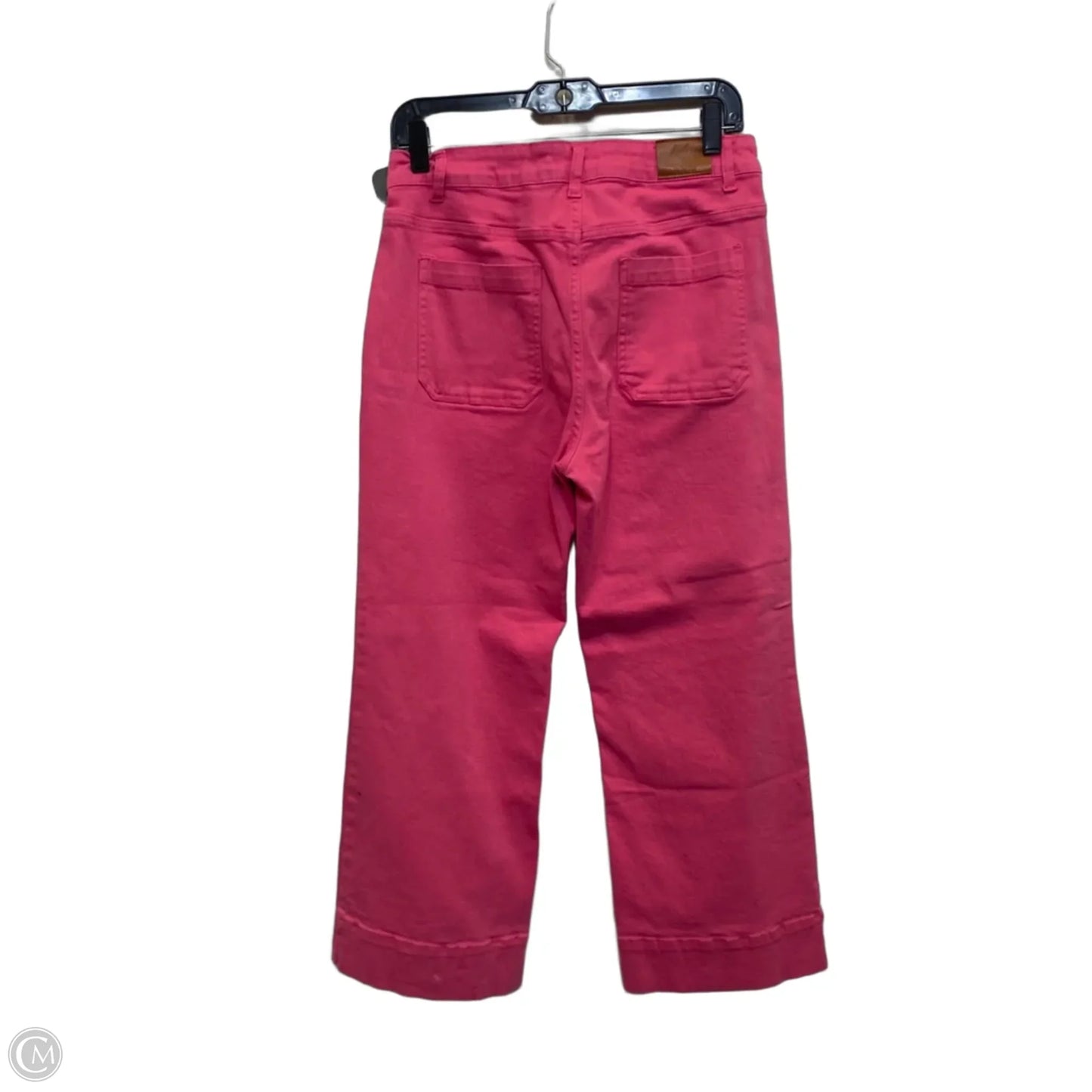 Jeans Cropped By Luvamia In Pink Denim, Size: M