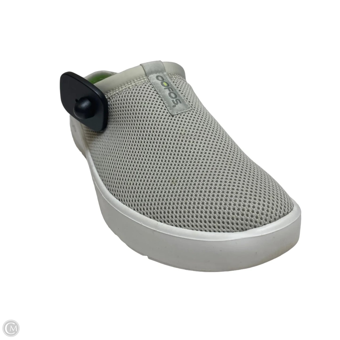 Shoes Flats By Oofos In Grey, Size: 10