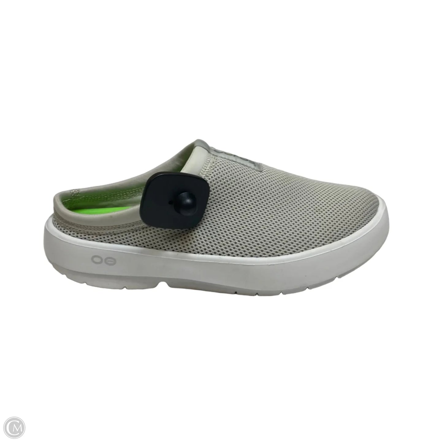 Shoes Flats By Oofos In Grey, Size: 10