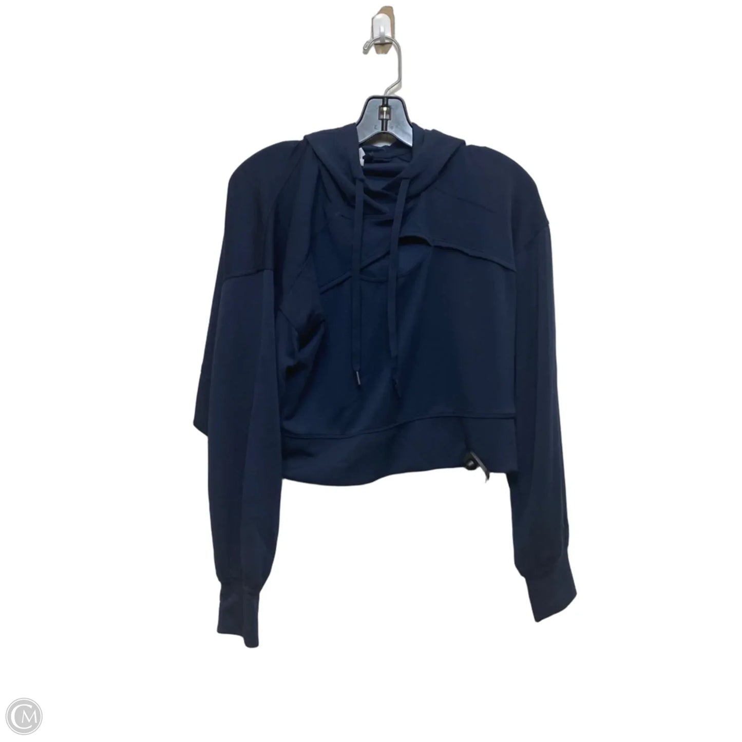 Athletic Top Long Sleeve Hoodie By 90 Degrees By Reflex In Blue, Size: M