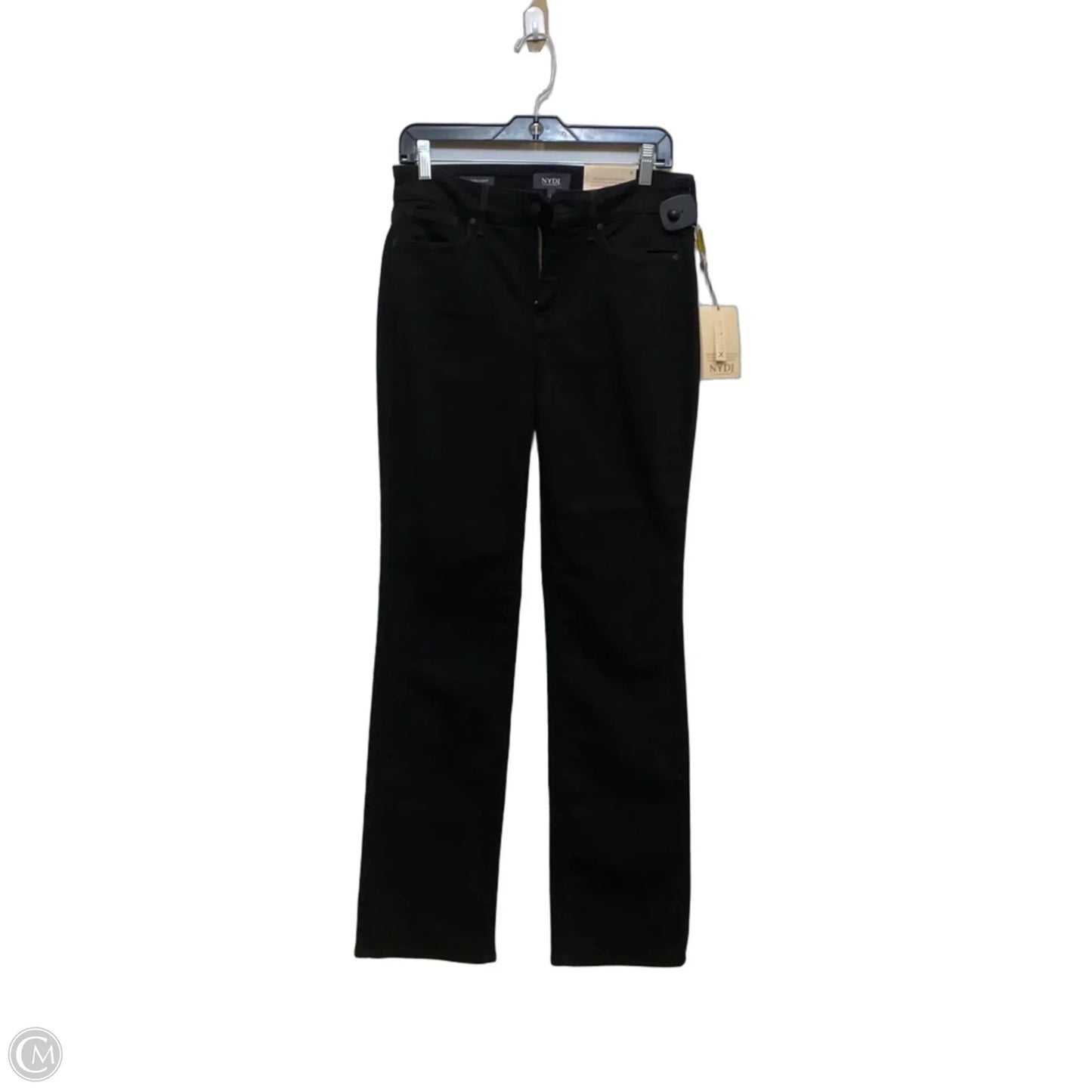 Jeans Straight By Not Your Daughters Jeans In Black Denim, Size: 6