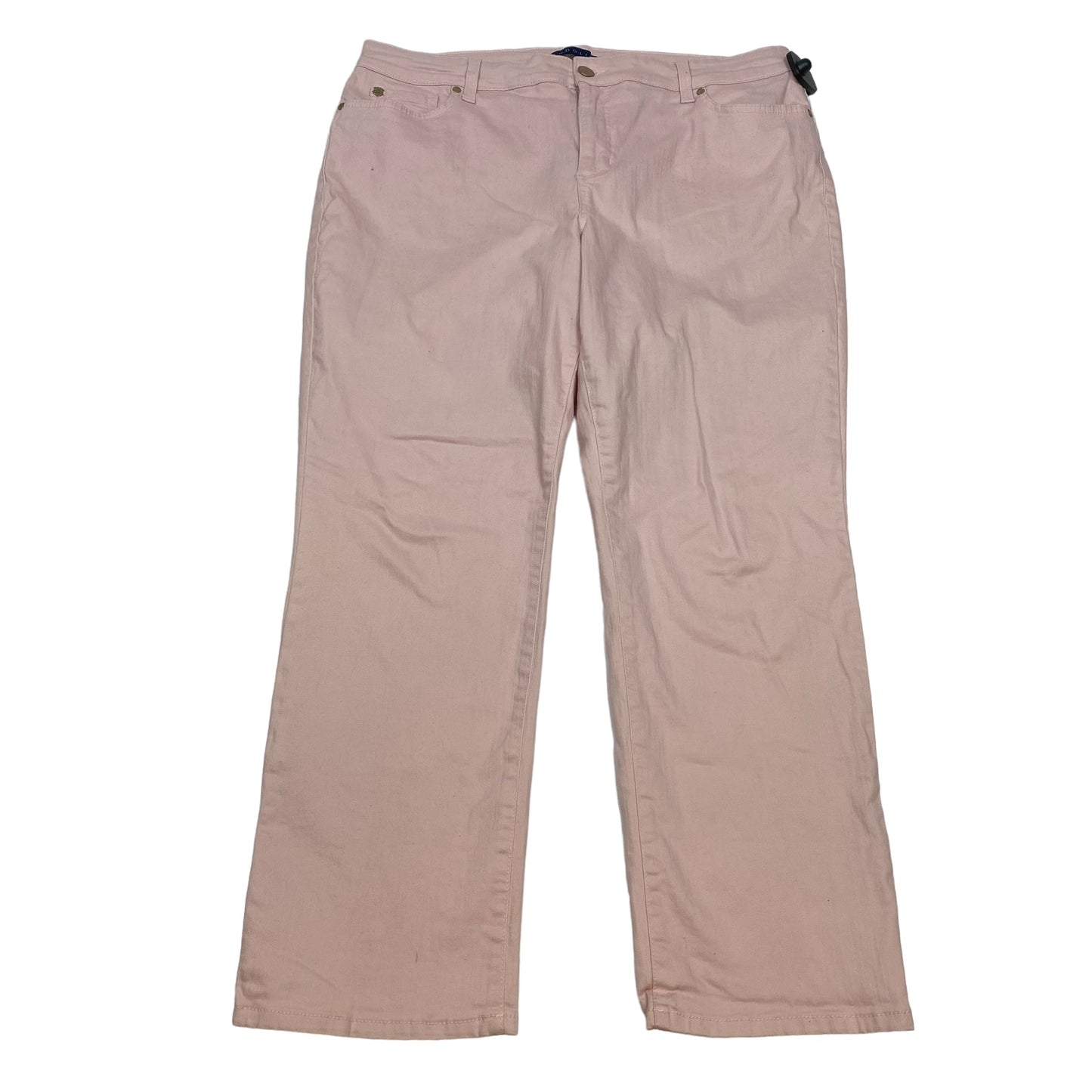 Pink Denim Jeans Cropped Bandolino, Size 16