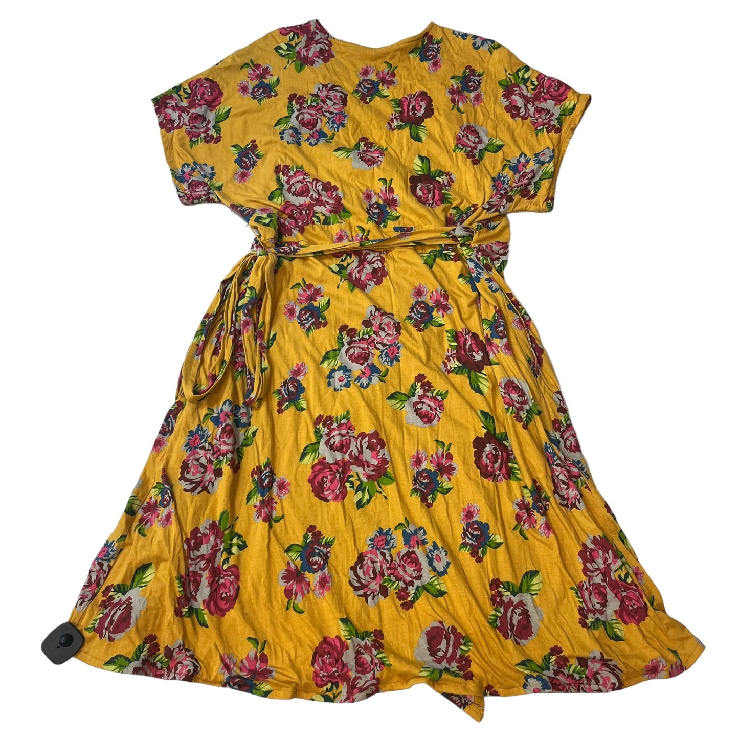 Yellow Dress Casual Midi Matilda Jane, Size Xxl