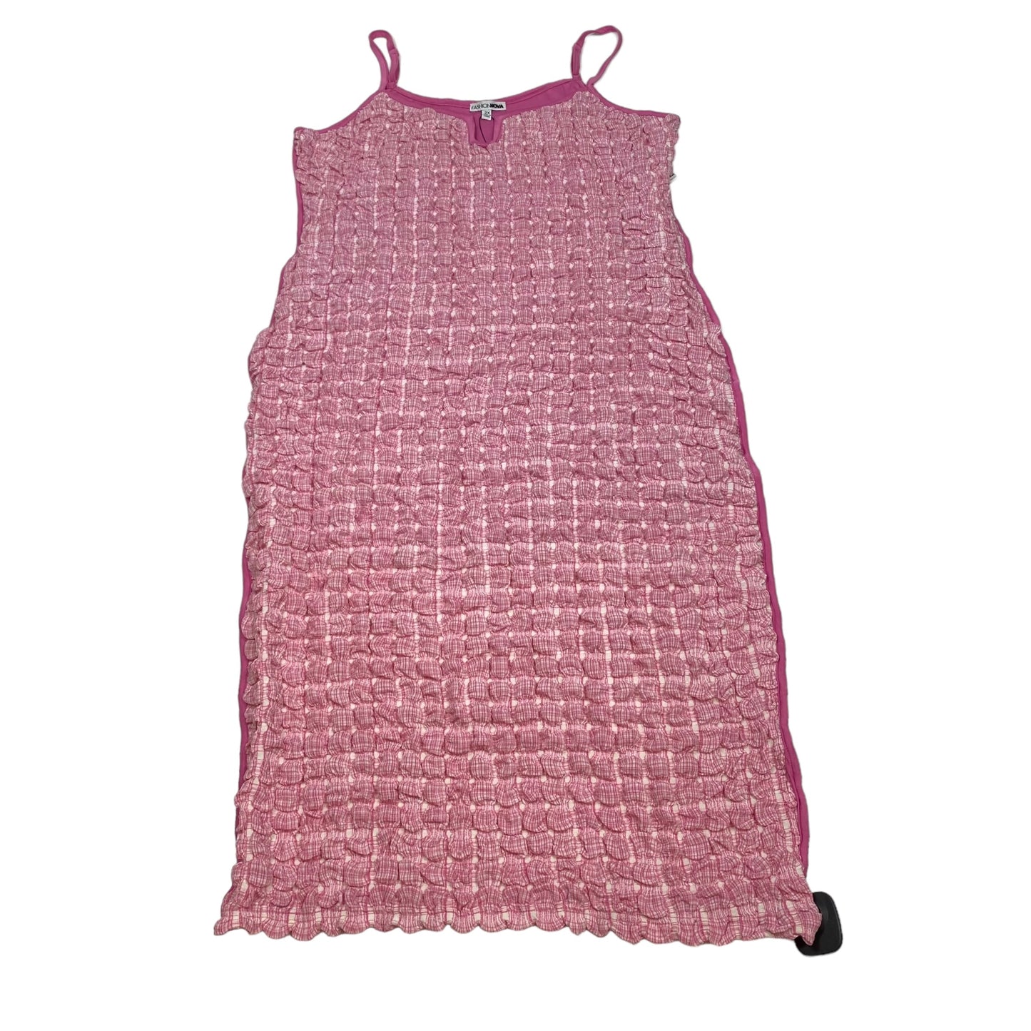 Pink Dress Casual Maxi Fashion Nova, Size 2x