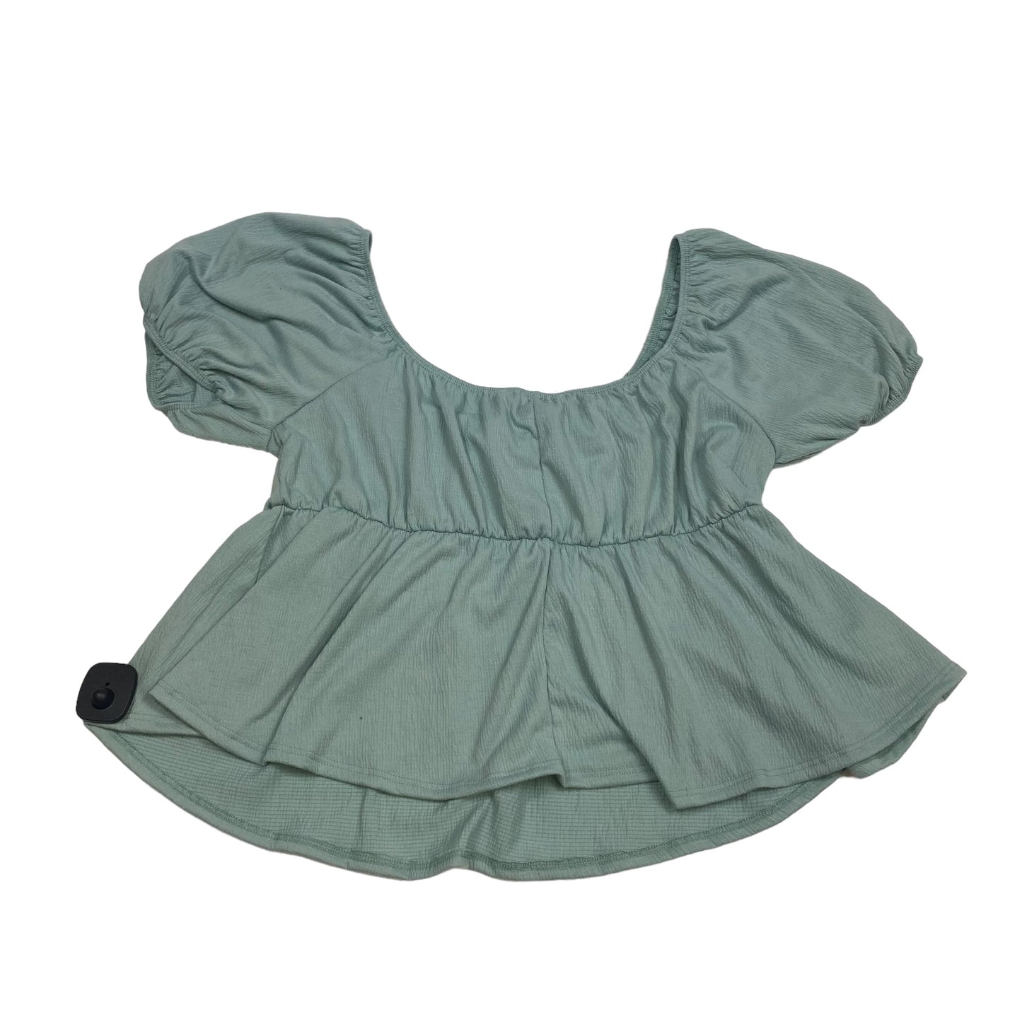 Green Top Short Sleeve Arula, Size 1x