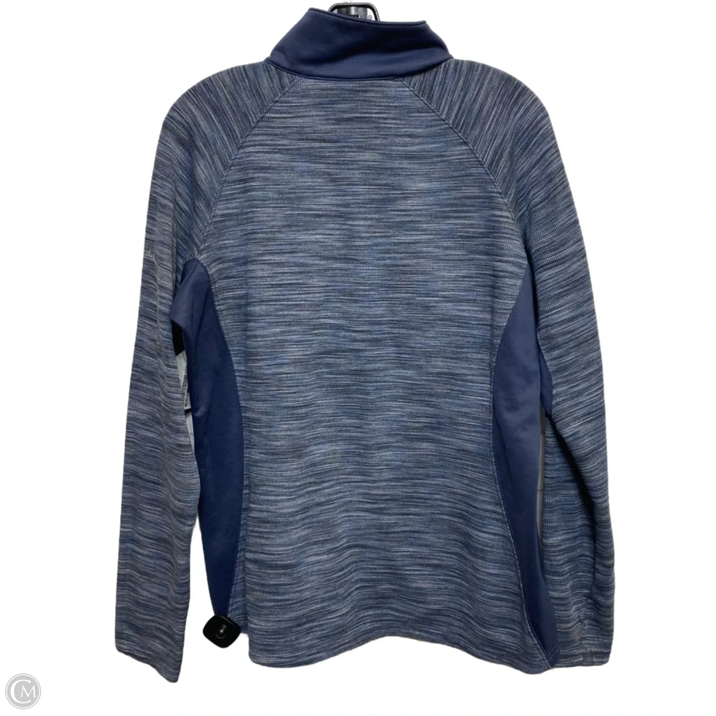 Athletic Top Long Sleeve Collar By Columbia In Blue, Size: Xl