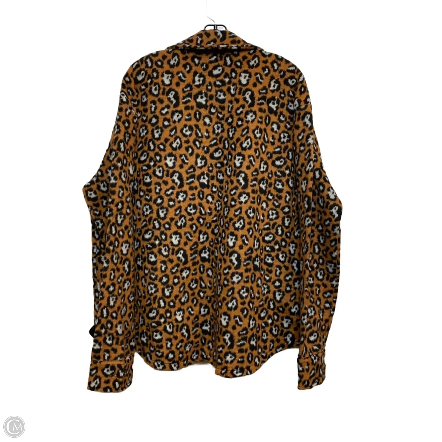 Jacket Shirt By Simply Southern In Animal Print, Size: 2x