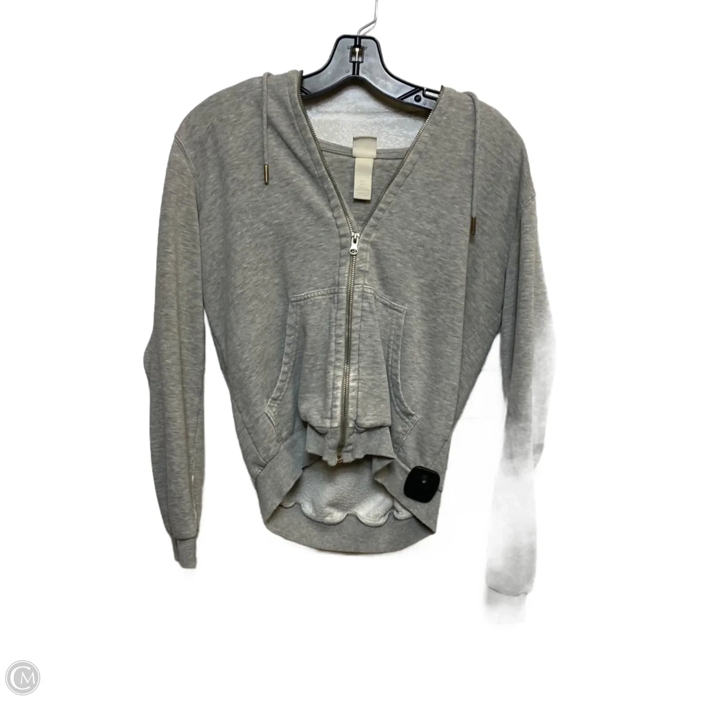Sweatshirt Hoodie By H&m In Grey, Size: S