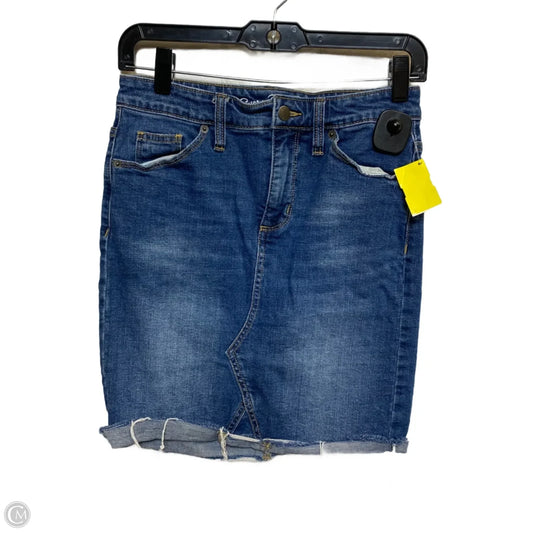 Skirt Mini & Short By Universal Thread In Blue Denim, Size: 4