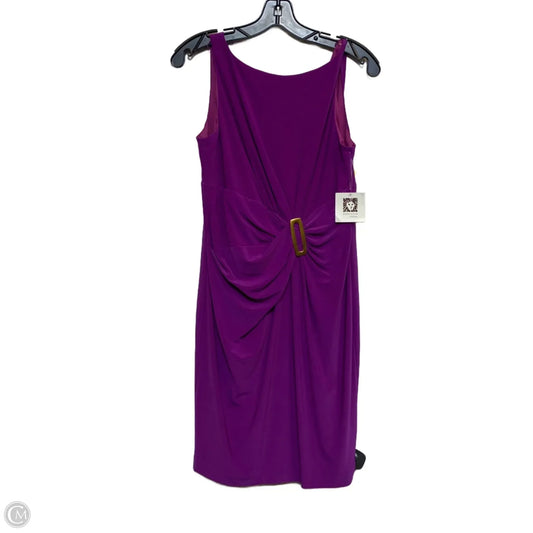 Dress Casual Short By Anne Klein In Purple, Size: M