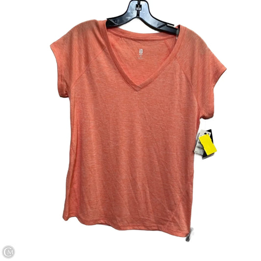 Athletic Top Short Sleeve By Ideology In Orange, Size: M