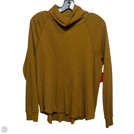 Top Long Sleeve By Everlane In Yellow, Size: M