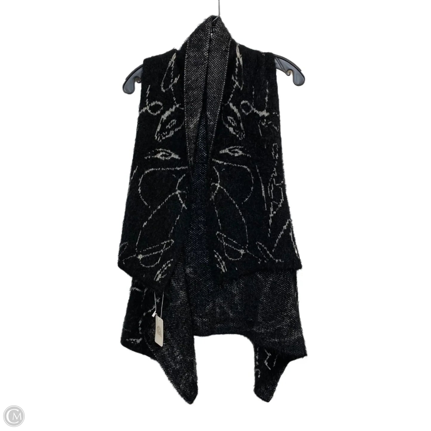 Vest Sweater By Tr In Black, Size: Osfm