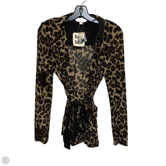 Top Long Sleeve By Davi & Dani In Animal Print, Size: S
