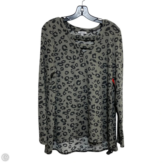 Top Long Sleeve By White Birch In Grey, Size: M